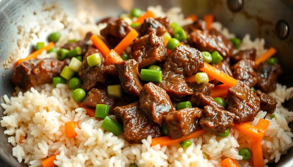 Steak Fried Rice Leftover Meal