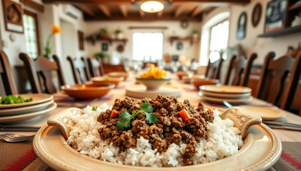 ground meat and rice recipes
